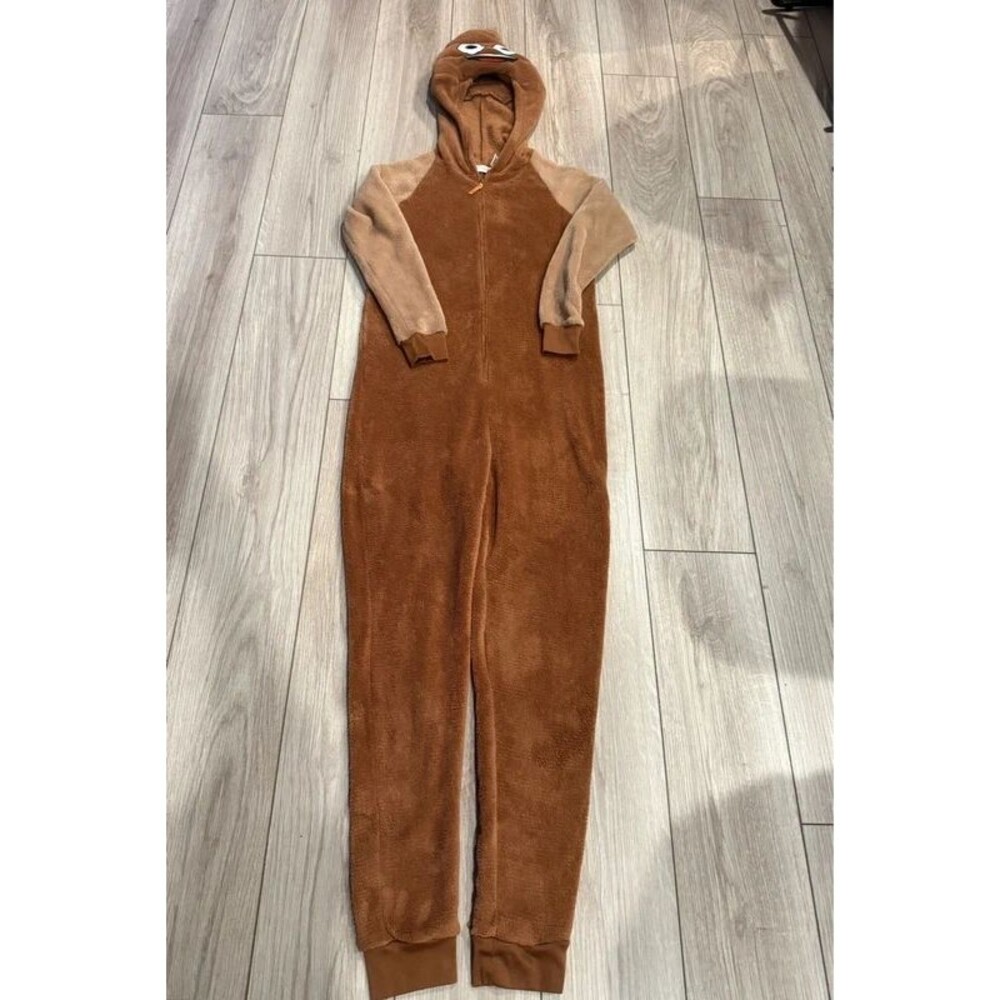 Official Emoji Brand Plush Poop Emoji Hooded Onesie (Adult Size M)